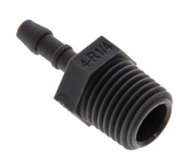 Gewindetülle Polyamid R 1/4"- 4 mm